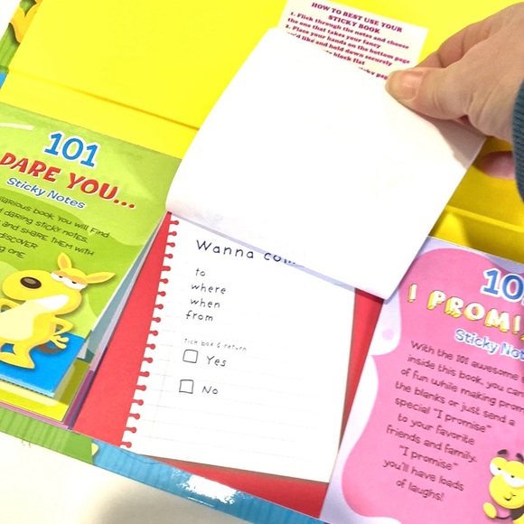 I Promise Dare You Friendship Sticky Notes Book - Picture 5 of 8